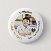 Basisschool Verlaat Keepsake Foto Ronde Button 5,7 Cm (Voorkant)