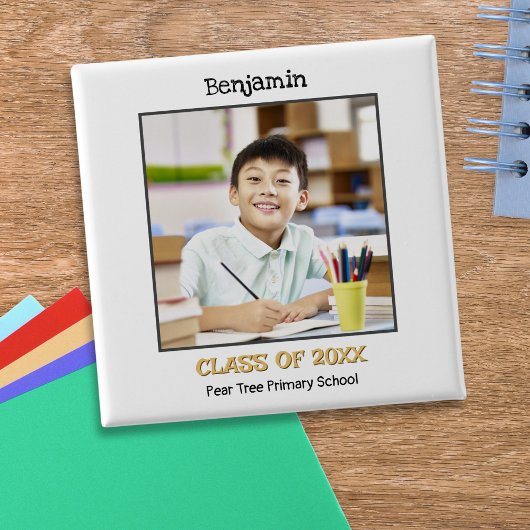 Basisschool Verlaat Keepsake Foto Vierkante Button 5,1 Cm