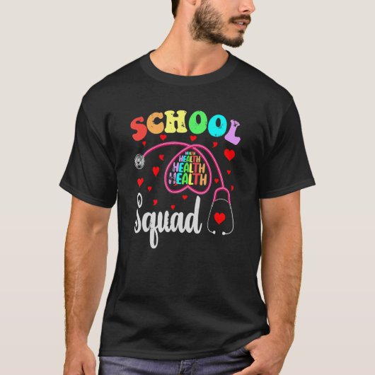 Basisschool verpleegster Terug naar school T-shirt (Voorkant)