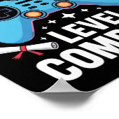 Basisschoolniveau Compleet Funny Gamer Jongens Poster (Hoek)