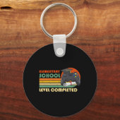 Basisschoolniveau voltooid - Grappige Gamer Gra Sleutelhanger (Voorkant)