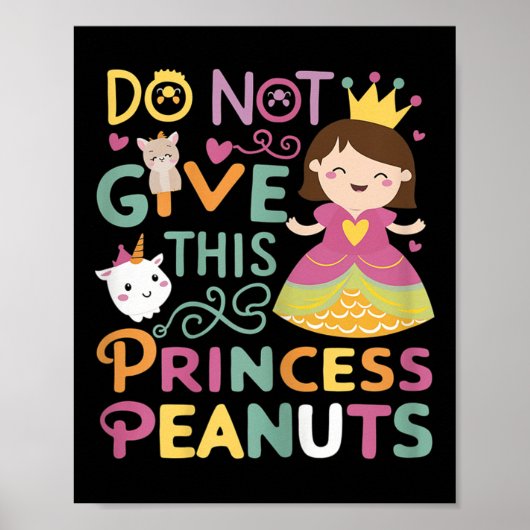 Basisschoolprinses en de pinda-allergie poster (Voorkant)