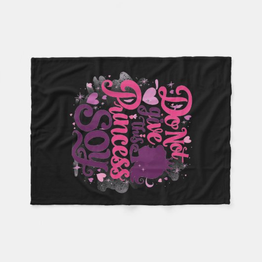 Basisschoolprinses en de soja-allergie uit fleece deken (Voorkant (Horizontaal))