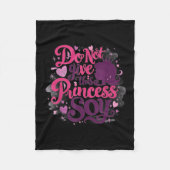 Basisschoolprinses en de soja-allergie uit fleece deken (Voorkant)