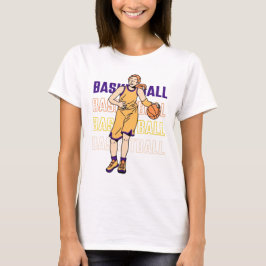 Basisshirt voor basketbalvrouwen in het wit t-shirt