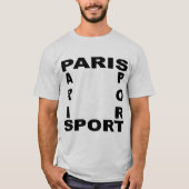 Basisshit as as PARIS SPORT T-shirt (Voorkant)