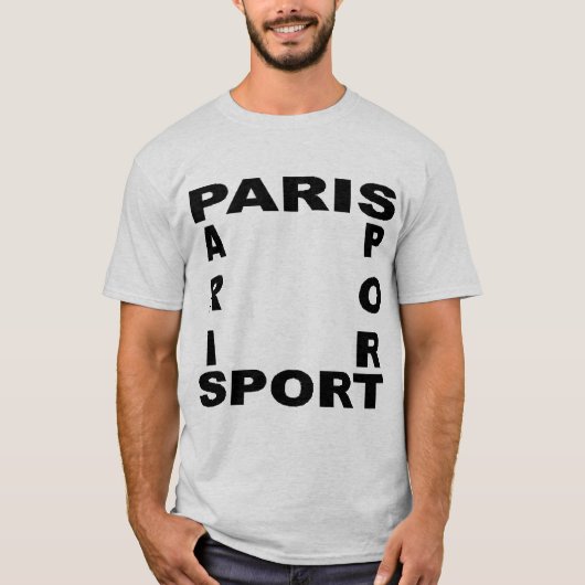 Basisshit as as PARIS SPORT T-shirt (Voorkant)