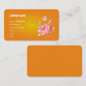 BASISSJABLOON VISITEKAARTJE, bloem Visitekaartje (Voorkant / Achterkant)