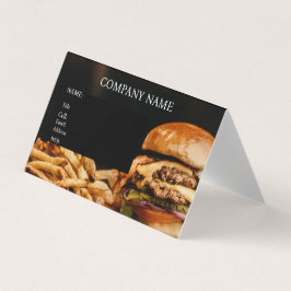 BASISSJABLOON VISITEKAARTJE HAMBURGERS KAART