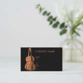 BASISSJABLOON VISITEKAARTJE VIOLIN, MUZIEK, INSTRU (Staand voorkant)