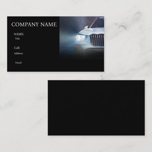 BASISSPORTEN VOOR VISITEKAARTJES VAN DE SJABLOON (Voorkant / Achterkant)