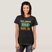 Basisspringmodus op batterijontwerp t-shirt (Voorkant volledig)