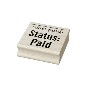 Basisstatus: betaald Rubberstempel