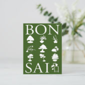 Basisstijlen van Bonsai-boom Briefkaart (Staand voorkant)