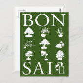 Basisstijlen van Bonsai-boom Briefkaart (Voorkant / Achterkant)