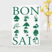 Basisstijlen van Bonsai-boom Kaart (Gele Bloem)