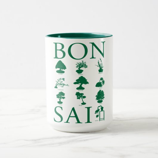 Basisstijlen van Bonsai-boom Mok (Midden)