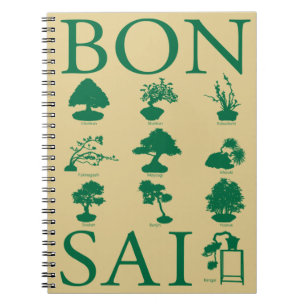 Basisstijlen van Bonsai-boom Notitieboek