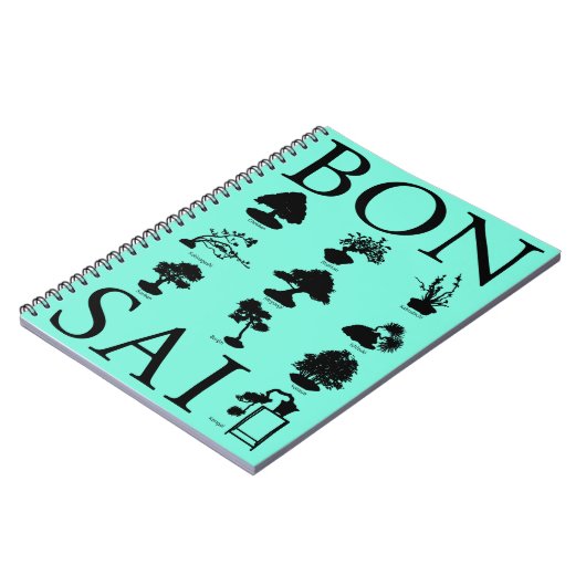 Basisstijlen van Bonsai-boom Notitieboek (Linkerzijde)