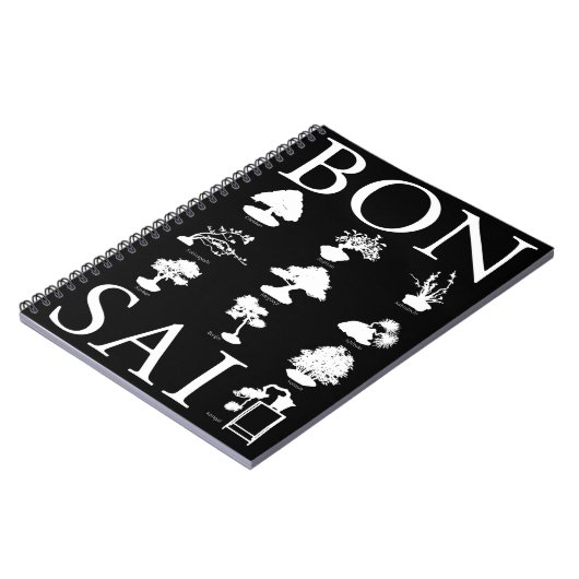 Basisstijlen van Bonsai-boom Notitieboek (Linkerzijde)