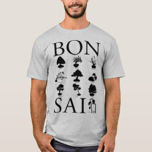 Basisstijlen van Bonsai-boom T-shirt