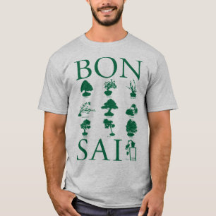 Basisstijlen van Bonsai-boom T-shirt