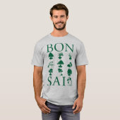 Basisstijlen van Bonsai-boom T-shirt (Voorkant volledig)