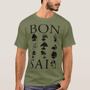 Basisstijlen van Bonsai-boom T-shirt