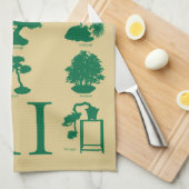 Basisstijlen van Bonsai-boom Theedoek (Quarter Fold)