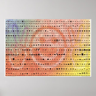 Basissymbolen Poster