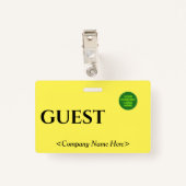 Basistoegangskaart voor "GUEST" Badge (Achterkant met clip)