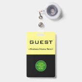 Basistoegangskaart voor "GUEST" Badge (Voorzijde met uittrekbare clip)