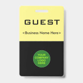 Basistoegangskaart voor "GUEST" Badge (Achterkant)