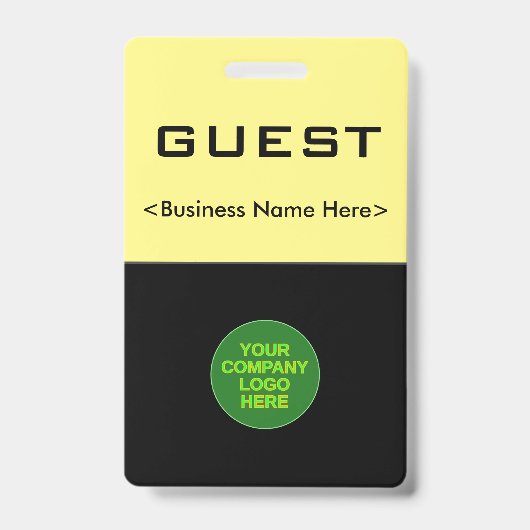 Basistoegangskaart voor "GUEST" Badge (Voorzijde)