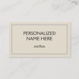 Basisversie en minimaal professioneel Visitekaartj Visitekaartje