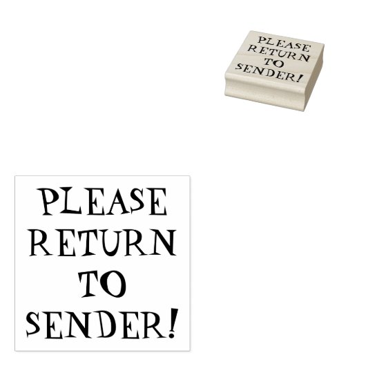 Basisversie: KEER TERUG NAAR VERZENDING! Rubber St Rubberstempel (Gestempeld)