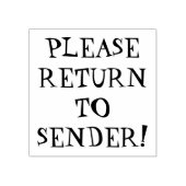 Basisversie: KEER TERUG NAAR VERZENDING! Rubber St Rubberstempel (Afrduk)