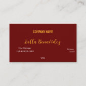 BASISVISITEKAARTJE SJABLOON VISITEKAARTJE (Voorkant)