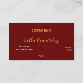 BASISVISITEKAARTJE SJABLOON VISITEKAARTJE