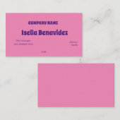 BASISVISITEKAARTJE SJABLOON VISITEKAARTJE (Voorkant / Achterkant)