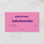 BASISVISITEKAARTJE SJABLOON VISITEKAARTJE (Voorkant)