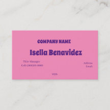 BASISVISITEKAARTJE SJABLOON