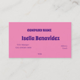 BASISVISITEKAARTJE SJABLOON VISITEKAARTJE