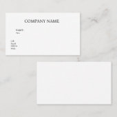 BASISVISITEKAARTJE SJABLOON VISITEKAARTJE (Voorkant / Achterkant)