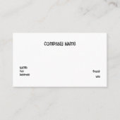 BASISVISITEKAARTJE SJABLOON VISITEKAARTJE (Voorkant)