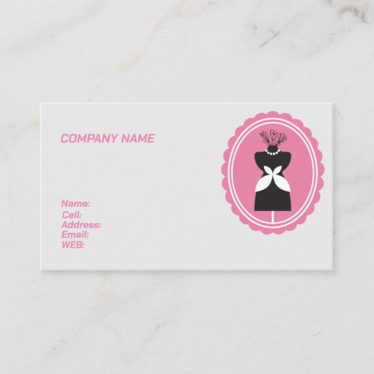 BASISVISITEKAARTJE SJABLOON VISITEKAARTJE (Voorkant)