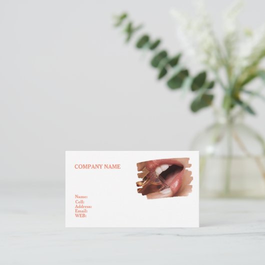 BASISVISITEKAARTJE SJABLOON VISITEKAARTJE (Staand voorkant)