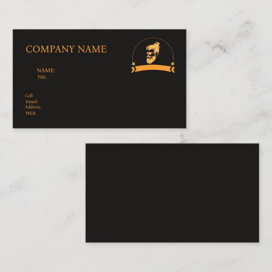 BASISVISITEKAARTJE SJABLOON VISITEKAARTJE (Voorkant / Achterkant)