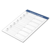 Basiswachtwoordtracker met gebruikersnaam en notit notitieblok (Schuin)