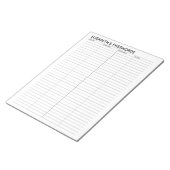 Basiswachtwoordtracker met gebruikersnaam en notit notitieblok (Schuin)